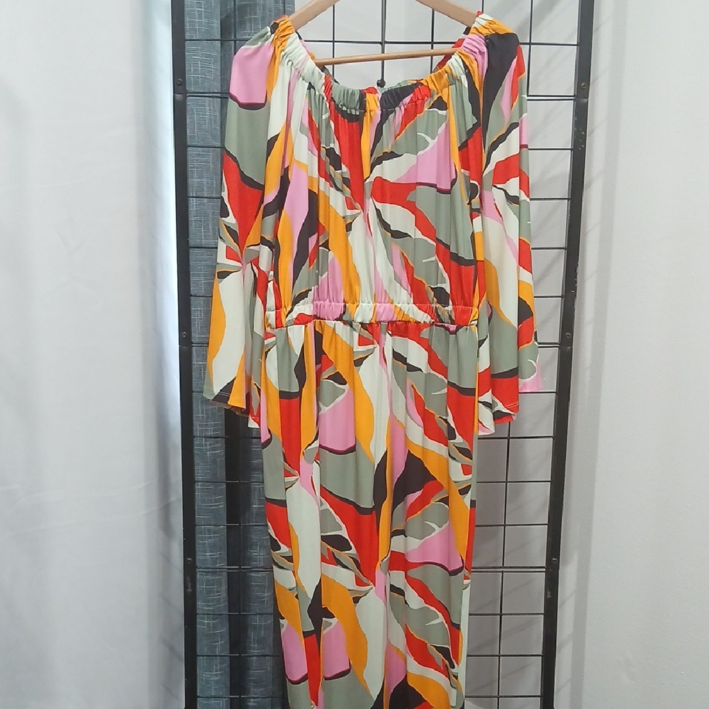 Shavonne Dorsey Multicolor Abstract Maxi Dress